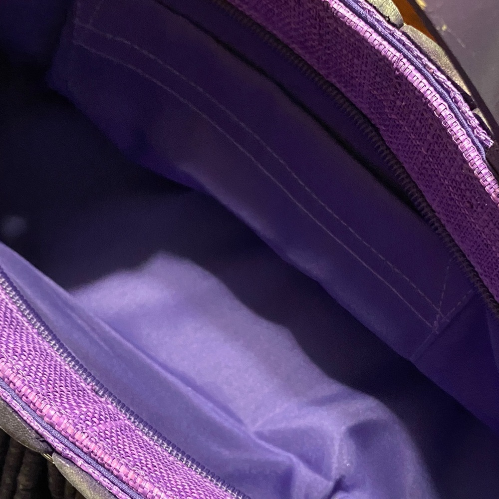 Purple Beaded Women's Bag - Picture 9 of 16